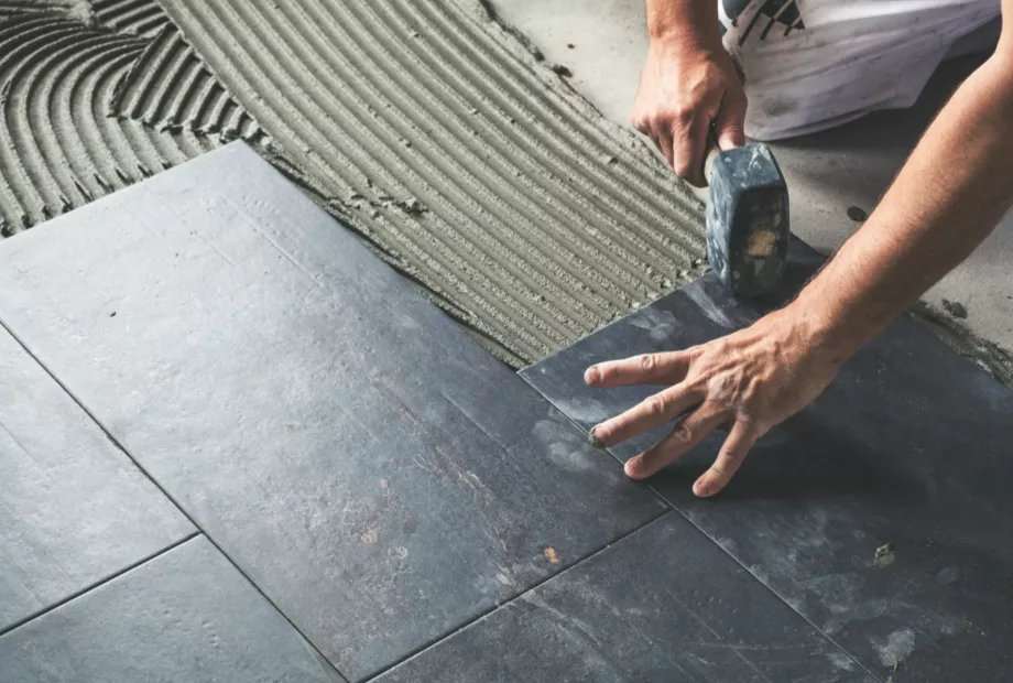 During Tile Installation | Floor Concepts